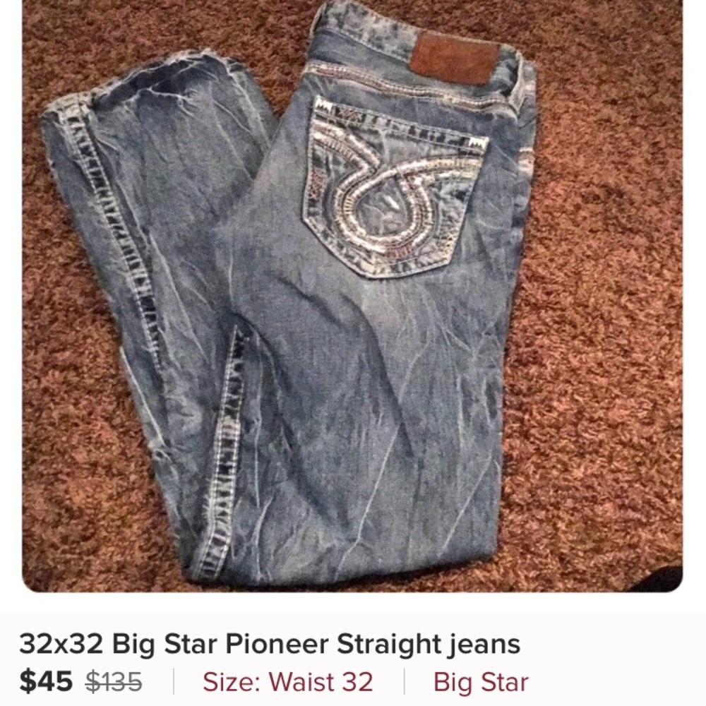 x2 Big Star 32x32 Jean Bundle - great condition